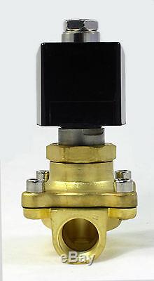 1/2 inch NORMALLY OPEN 24V AC VAC Brass Solenoid Valve NPT ONE-YEAR WARRANTY