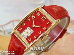 1946Vintage HAMILTON MYRON, Stunning Red Dial, Serviced, One Year warranty