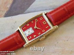 1946Vintage HAMILTON MYRON, Stunning Red Dial, Serviced, One Year warranty