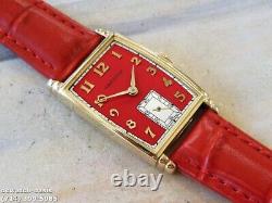 1946Vintage HAMILTON MYRON, Stunning Red Dial, Serviced, One Year warranty