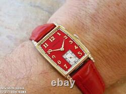 1946Vintage HAMILTON MYRON, Stunning Red Dial, Serviced, One Year warranty