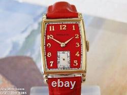 1946Vintage HAMILTON MYRON, Stunning Red Dial, Serviced, One Year warranty