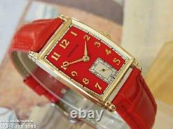 1946Vintage HAMILTON MYRON, Stunning Red Dial, Serviced, One Year warranty