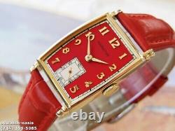 1946Vintage HAMILTON MYRON, Stunning Red Dial, Serviced, One Year warranty