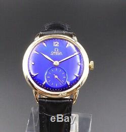 1947 Vintage Omega Bumper Automatic, Sub Blue Dial, Serviced, One Year Warranty