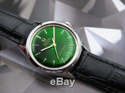 1956 Vintage Omega Automatic Seamaster Green Dial, 20 Jewels, One Year Warranty
