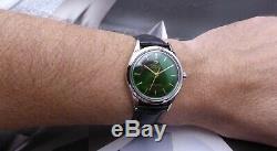 1956 Vintage Omega Automatic Seamaster Green Dial, 20 Jewels, One Year Warranty