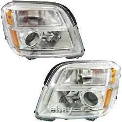 2010-2015 Replacement Projector Headlight Pair For GMC Terrain With Bulb + Socket
