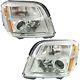 2010-2015 Replacement Projector Headlight Pair For Gmc Terrain With Bulb + Socket