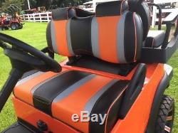 2017 Club Car Precedent Custom Golf Cart 48v Electric Orange withOne Year Warranty