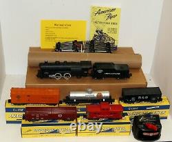 AC Gilbert American Flyer S Gauge Steam Freight Train Set with One Year warranty