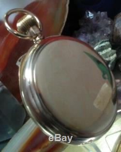 Admiral Vintage 9ct gold pocket watch made 1921 serviced One Year Warranty