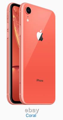 Apple iPhone XR 128GB Coral (AT&T) A1984 (CDMA + GSM) ONE YEAR WARRANTY