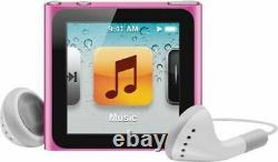 Apple iPod nano 6th Generation Pink (16 GB) One Year Warranty