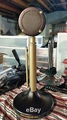 Astatic D -104 Power Microphone. Owner Refurbished. 4-pin One Year Warranty
