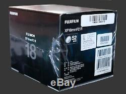 BRAND NEW BOXED Fuji Fujifilm Fujinon XF 18mm f2 R Lens WITH ONE YEAR WARRANTY