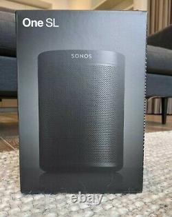 Black Sonos One SL Brand New Refurbished by Sonos 2 Year Warranty