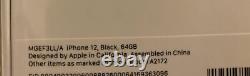 Brand New SEALED iPhone 12 64gb Black AT&T (ATT) One Year Warranty. MGEF3LL/A