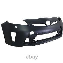 Bumper Cover For 2012-2015 Toyota Prius Front Primed with Headlight Washer Holes