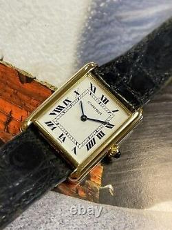 Cartier Tank Unisex Adult 18K Yellow Gold Watch 78086 ONE YEAR WARRANTY