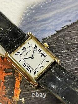 Cartier Tank Unisex Adult 18K Yellow Gold Watch 78086 ONE YEAR WARRANTY