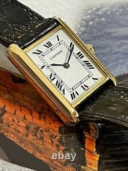 Cartier Tank Unisex Adult 18K Yellow Gold Watch 78086 ONE YEAR WARRANTY