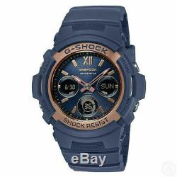 Casio Original G-Shock Navy and Rose Gold Watch AWRM100SNR-2A One year warranty