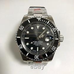 Diver watch Custom MOD Submarine? Black NH35A one year warranty