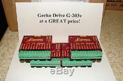 FIVE Geckodrive G-203V ONE YEAR FACTORY WARRANTY steppr motor Drivers WithEXTRAS