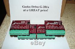 FOUR CNC Geckodrive G-201X ONE YEAR WARRANTY stepper motor Drivers WithEXTRAS G201