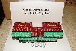 FOUR Geckodrive G-203V ONE YEAR FACTORY WARRANTY steppr motor Drivers WithEXTRAS
