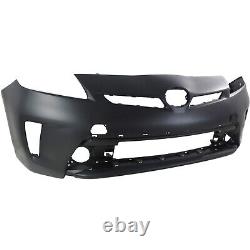 Front Bumper Cover For 12-15 Toyota Prius with fog lamp holes Primed CAPA