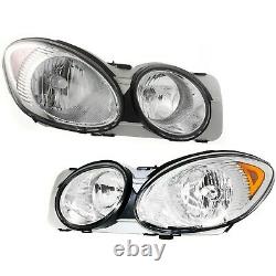 Front Headlamp Headlight Lamp Light LH & RH Pair Set for 05-07 Buick LaCrosse