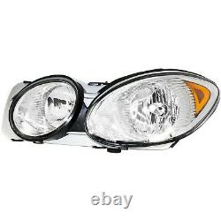 Front Headlamp Headlight Lamp Light LH & RH Pair Set for 05-07 Buick LaCrosse