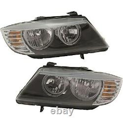 Halogen Headlight Left and Right For BMW 2009-2011 323i 2009-12 328i 328 xDrive