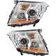 Halogen Headlight Set For 2010-2013 Cadillac Srx Left & Right With Bulb(s) Pair