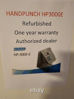 Handpunch HP3000E Ethernet Refurbished. One year warranty