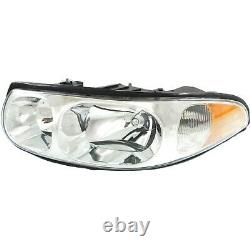 Headlight Set For 2000 Buick LeSabre Custom Model Left and Right With Bulb 2Pc