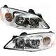 Headlight Set For 2005-2010 Pontiac G6 Driver And Passenger Side With Bulb