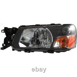 Headlight Set For 2005 Subaru Forester Left and Right With Bulb 2Pc