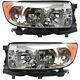 Headlight Set For 2006-2008 Subaru Forester Wagon Left And Right With Bulb 2pc