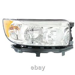 Headlight Set For 2006-2008 Subaru Forester Wagon Left and Right With Bulb 2Pc