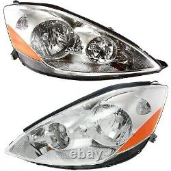 Headlight Set For 2006-2010 Toyota Sienna Left and Right With Bulb 2Pc