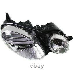 Headlight Set For 2007-2009 Mercedes Benz E350 E550 Left & Right with bulb
