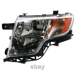 Headlight Set For 2007-2010 Ford Edge Left and Right With Bulb CAPA 2Pc