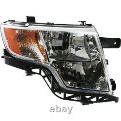 Headlight Set For 2007-2010 Ford Edge Left and Right With Bulb CAPA 2Pc