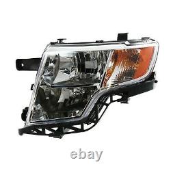 Headlight Set For 2007-2010 Ford Edge Left and Right With Bulb CAPA 2Pc