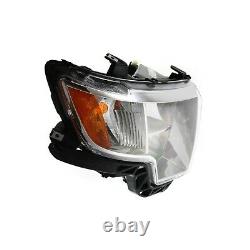 Headlight Set For 2007-2010 Ford Edge Left and Right With Bulb CAPA 2Pc