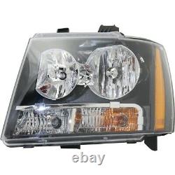 Headlight Set For 2007-2014 Chevrolet Tahoe Suburban 1500 Left & Right 2Pc