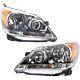 Headlight Set For 2008 2009 2010 Honda Odyssey Left And Right With Bulb 2pc